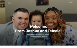 Screenshot of https://joshuaandtelecia.com/