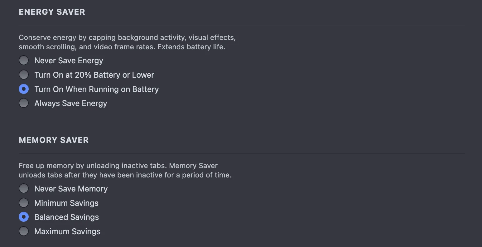 Power Savings