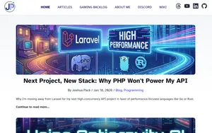 Screenshot of https://www.joshuapack.com/